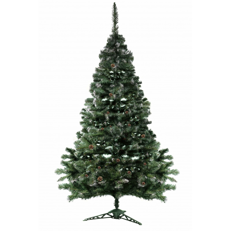 Aga Vánoční stromeček 220 cm s šiškami