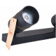 Kolejnicová lampa GU10 VIKI-L 8 - černá