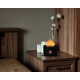 Aga Aroma difuzér s LED projekcí ohně Černý