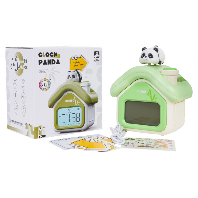 Hodiny Budík Panda