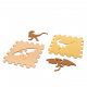 Aga Pěnové puzzle 143 cm x 143 cm 36 dílů Dinosauři