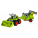 Zemědělský nakladač pro děti 1:55 Traktor s traktorem + přívěs s postřikovačem do sadu
