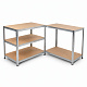 Linder Exclusiv Kovový regál 180x100x60 cm 5 polic