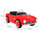 BMW 507 Retro dětské elektrické auto červené + LED audio + dálkové ovládání + eko kůže + EVA + pomalý start