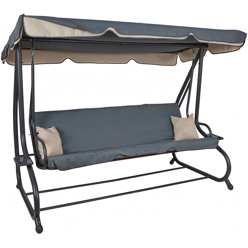 Aga Zahradní houpačka XXXL COMFORT LUX Dark Grey