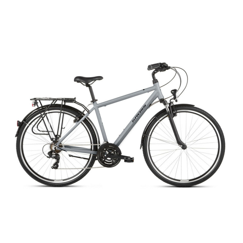 KROSS Pánské kolo Trans 1.0 L 28" Šedé