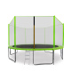 Aga SPORT PRO Trampolína 400 cm Light Green + ochranná síť  + žebřík + kapsa na obuv