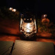 Petrolejová lampa 24 cm Černá