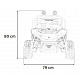 Vozidlo Buggy SPEEDY 4x4 Černé
