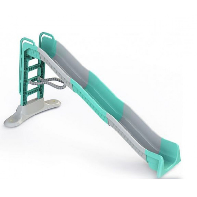 Doloni Skluzavka s madlem + přípojkou na vodu 400 cm Šedo-zelená