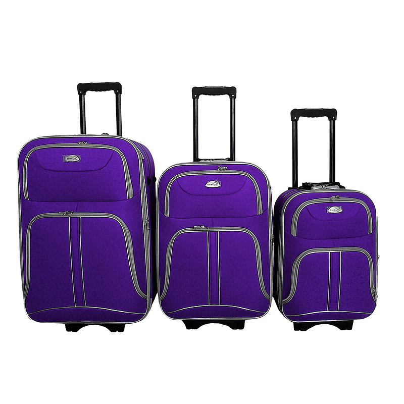 Linder Exclusiv Sada kufrů Lila 6CZ008 - II. JAKOST