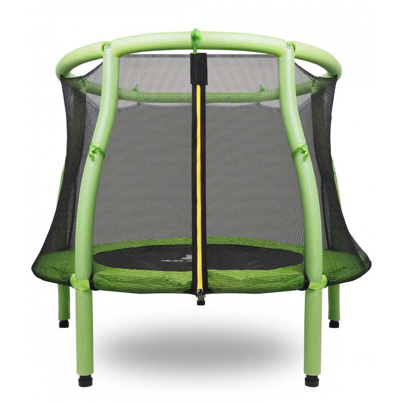 Aga Dětská trampolína 116 cm Světle zelená + ochranná síť