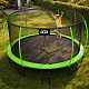 Aga SPORT EXCLUSIVE Trampolína 430 cm Světle zelená + ochranná síť + žebřík