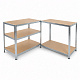 Linder Exclusiv Kovový regál 180x90x40 cm 5 polic