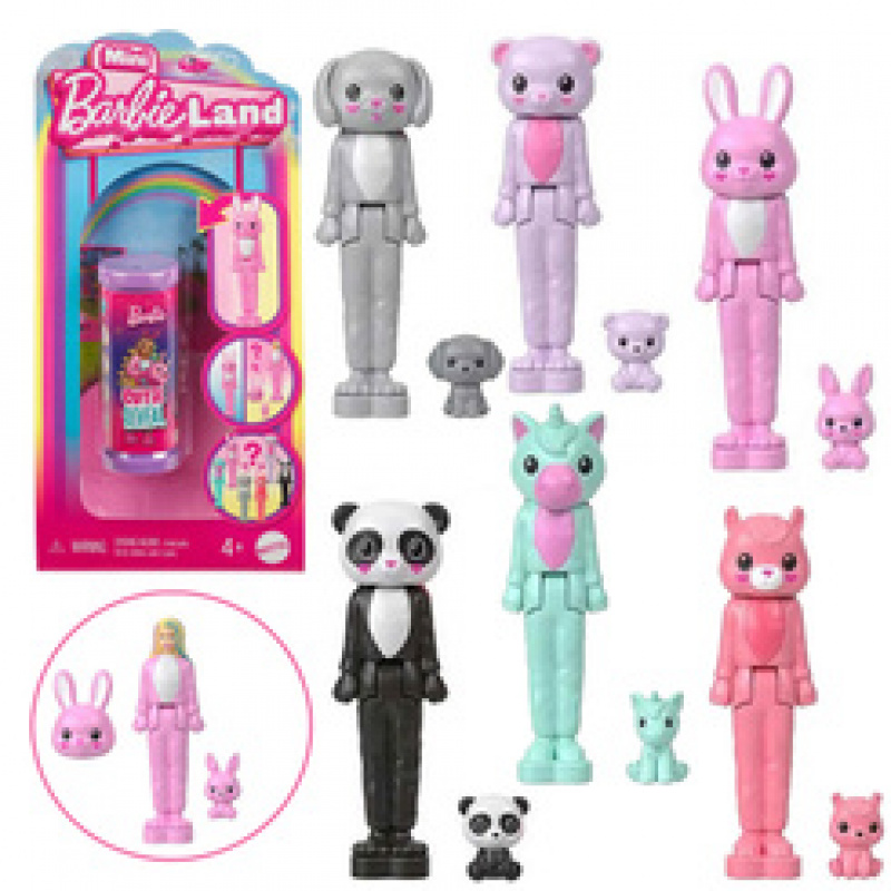 Mattel Mini Barbie Land Cutie Reveal Panenka překvapení v kostýmu ZA6040 univerzální