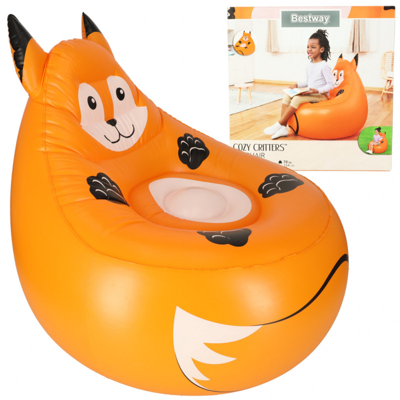 BESTWAY 75116 Nafukovací křeslo s liškou