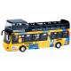 Kovový dvoupatrový autobus ZA2094 - žlutý