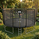 Aga SPORT PRO Trampolína 518 cm Černá + ochranná síť + žebřík + kapsa na obuv