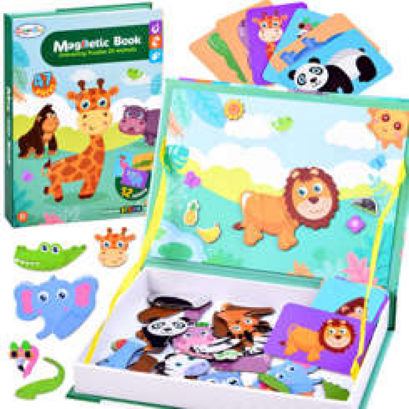 Magnetické puzzle ANIMALS ZOO ZA3768