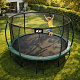 Aga SPORT EXCLUSIVE Trampolína 366 cm Tmavě zelená + ochranná síť + žebřík
