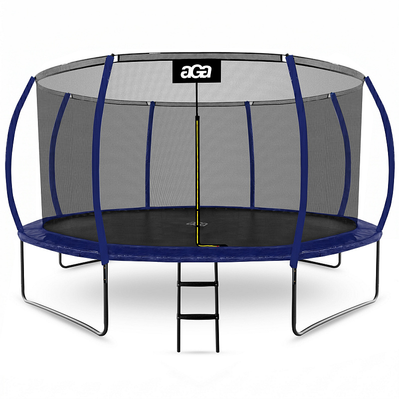 Aga SPORT EXCLUSIVE Trampolína 430 cm Tmavě modrá + ochranná síť + žebřík