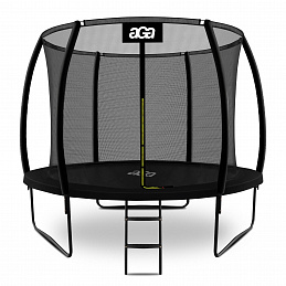 Aga SPORT EXCLUSIVE Trampolína 305 cm Černá + ochranná síť + žebřík