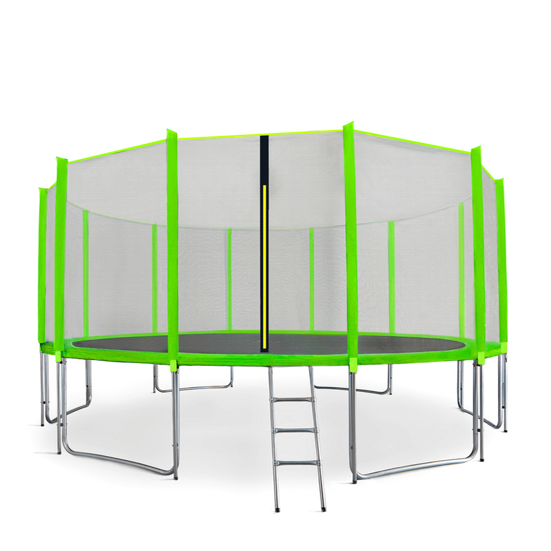 Aga SPORT PRO Trampolína 518 cm Light Green + ochranná síť  + žebřík + kapsa na obuv