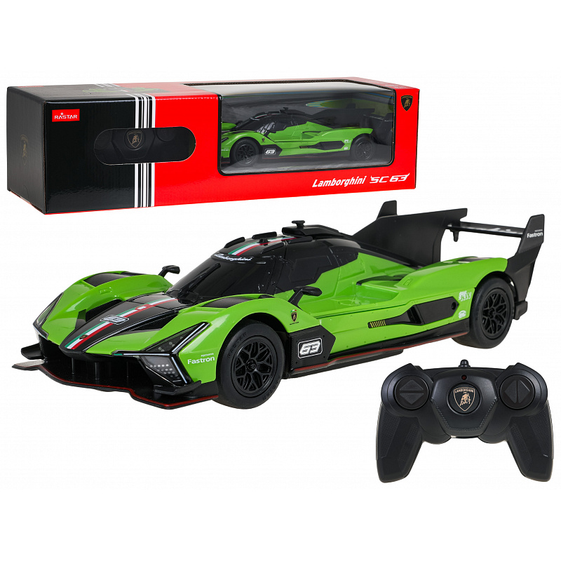 Autíčko R/C 1:24 Lamborghini SC63 Zelené RASTAR