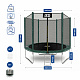 Aga SPORT TOP Trampolína 250 cm Tmavě zelená + ochranná síť + žebřík