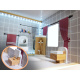 Aga MDF Domeček pro panenky s nábytkem 78cm LED Černý