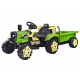 Elektrický traktor s přívěsem PA0234 Zelený