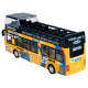 Kovový dvoupatrový autobus ZA2094 - žlutý
