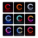 Aga RGB LED Lampa 5v1 s bezdrátovou nabíječkou Bílá