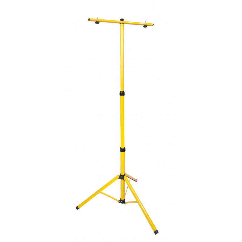 Stativ na reflektor dvojitý - žlutý - 140cm