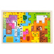 Dřevěná Sada Puzzle Zvířata