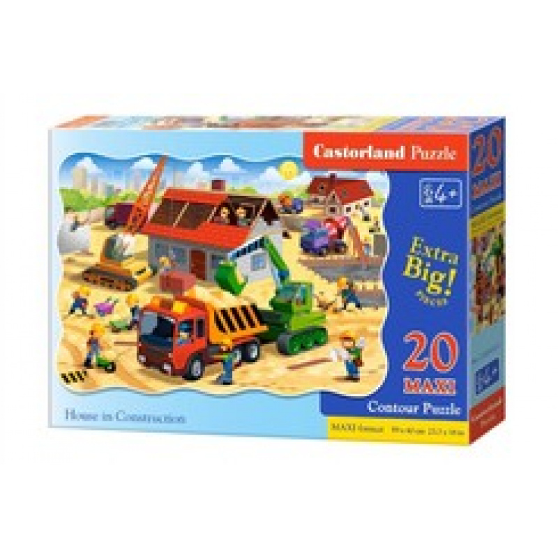 CASTORLAND puzzle 20 MAXI dílků -Dům ve výstavbě