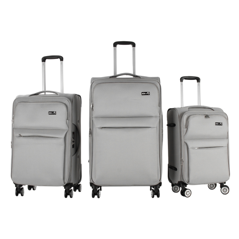 Aga Travel Sada cestovních kufrů Světle šedá - 6CZ001 - 2. JAKOST