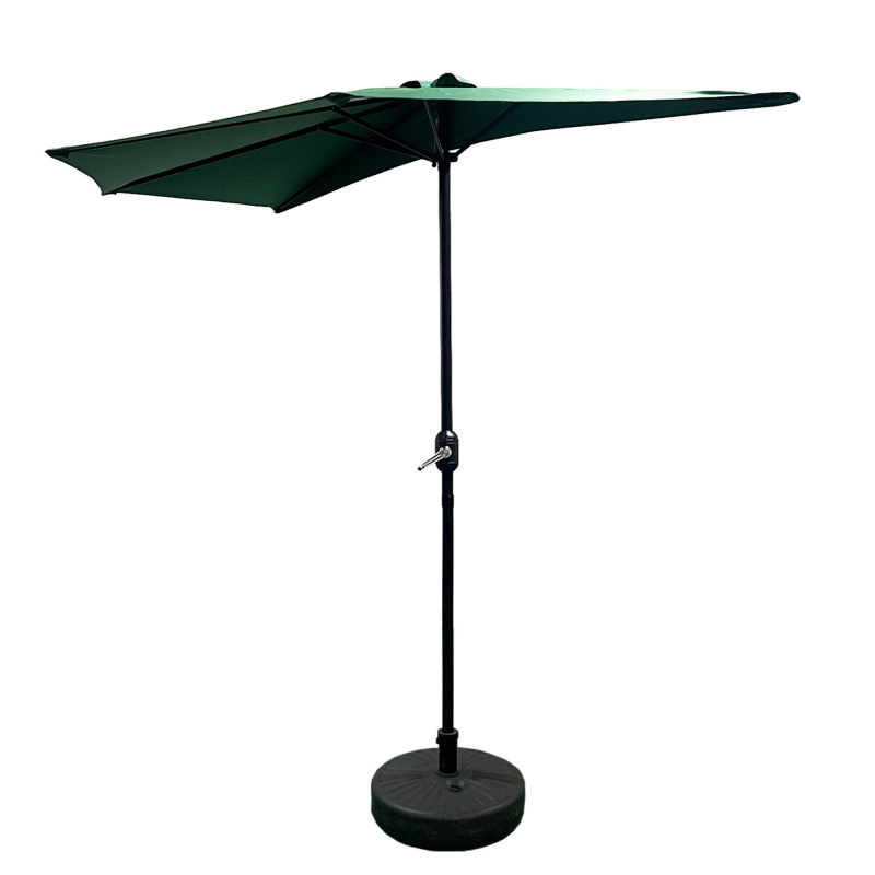Aga Půlkruhový slunečník CLASSIC 270 cm Tmavě zelený