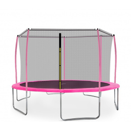 Aga SPORT FIT Trampolína 430 cm Pink + vnitřní ochranná síť