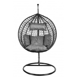 Aga Závěsné křeslo ORTA Black - Grey