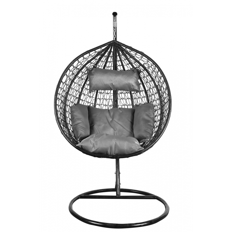 Aga Závěsné křeslo ORTA Black - Grey