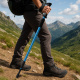 Aga Trekingová hole AntiShock 61–135 cm Modrá