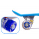 Aga Frisbee skateboard LED kolečka modrá