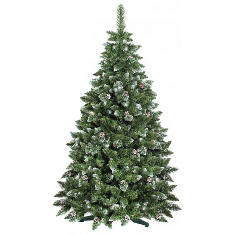 Aga Vánoční stromeček 220 cm s šiškami